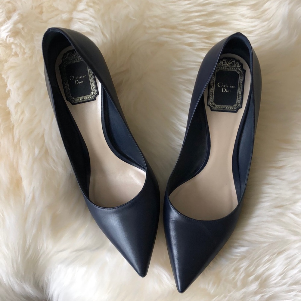 Dior 36.5 blue heels